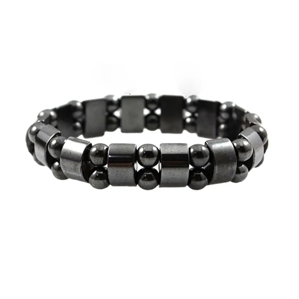 1 шт. Круглый браслет для похудения с черным камнем магнитотерапевтический