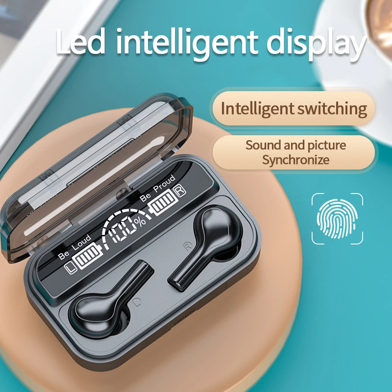 Беспроводные Bluetooth наушники 2020 TWS с сенсорным управлением водонепроницаемая