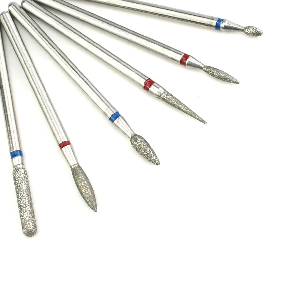 Алмазная дрель для ногтей 9 типов вращающаяся фреза электрического маникюрного