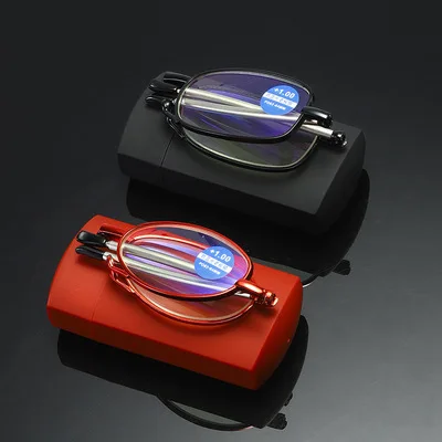 Складные очки для чтения с антенной и цепочкой ключей защитой от сисветильник |