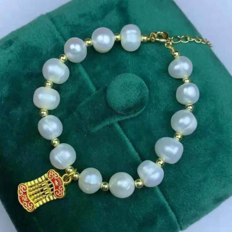 

Женский браслет из натурального пресноводного жемчуга