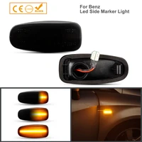 for mercedes benz w210 w202 w208 r170 vito w638 led dynamic side marker turn signal light sequential blinker lamp car accenssori