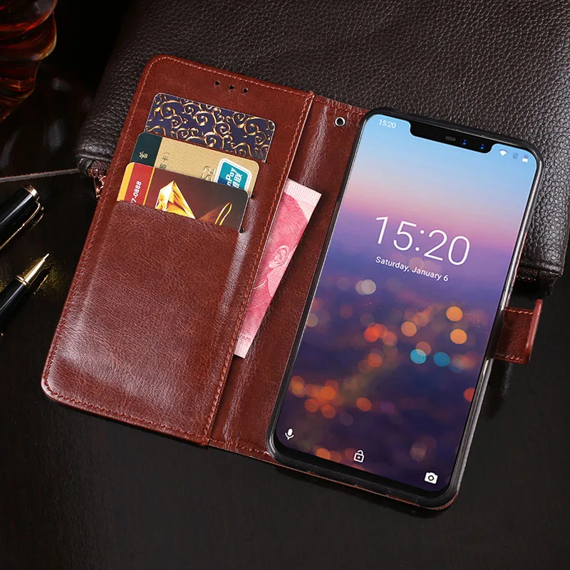 Чехол для Umidigi Z2 магнитный флип-чехол 6 2 дюйма с узором Crazy Horse кожаный чехол Pro
