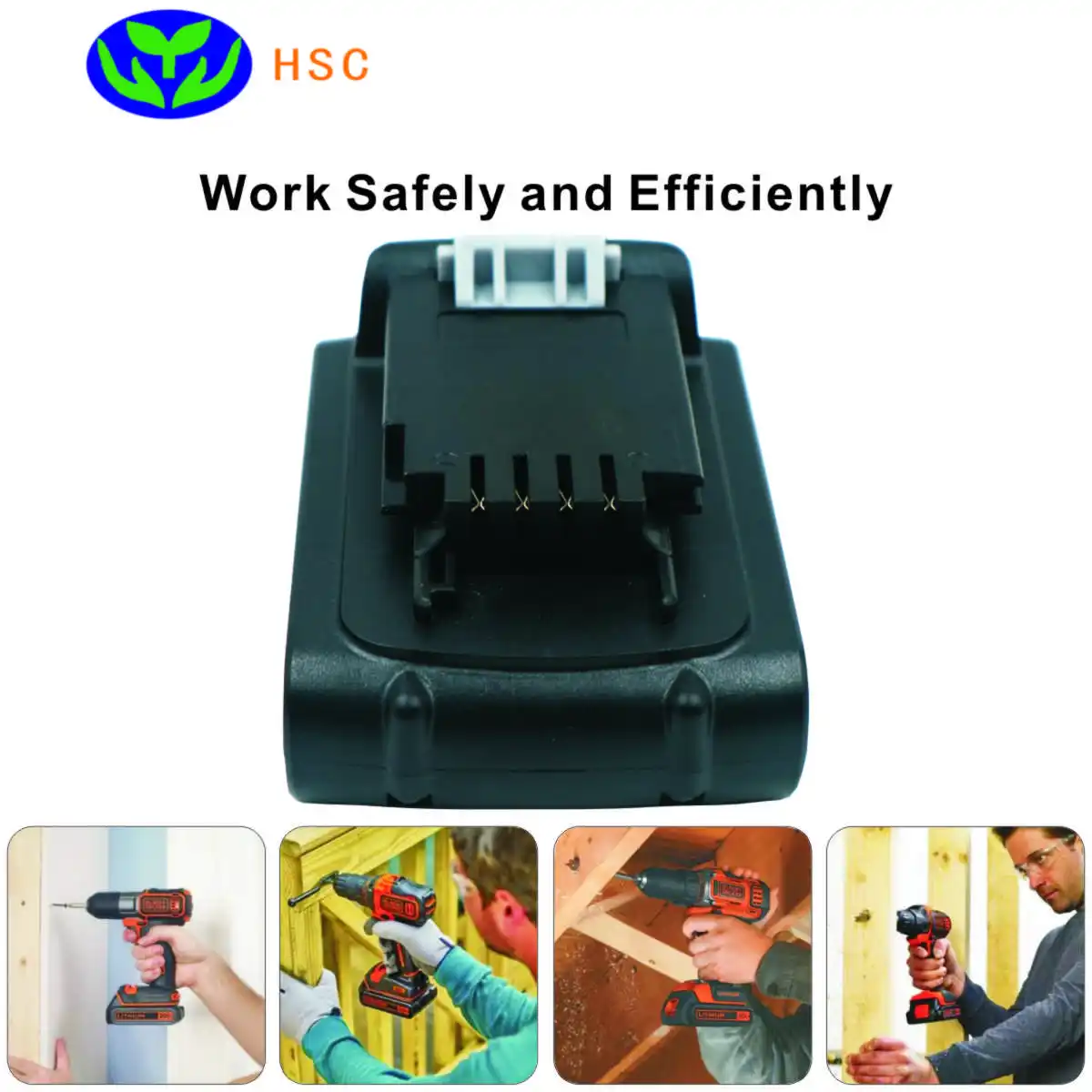 2.0Ah 18650 Батарея пакет BD20A Li Ion 20V Замена для BLACK&DECKER LB20 LBX20 LBXR|Комплекты батарей| |