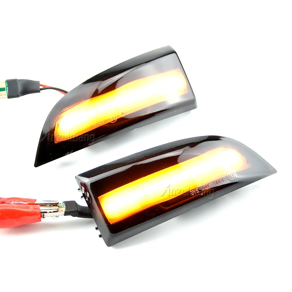 

2X LED Dynamic Turn Signal Light Side Mirror Sequential Indicator Lamp For Renault Megane MK3 Scenic Fluence Latitude Safrane