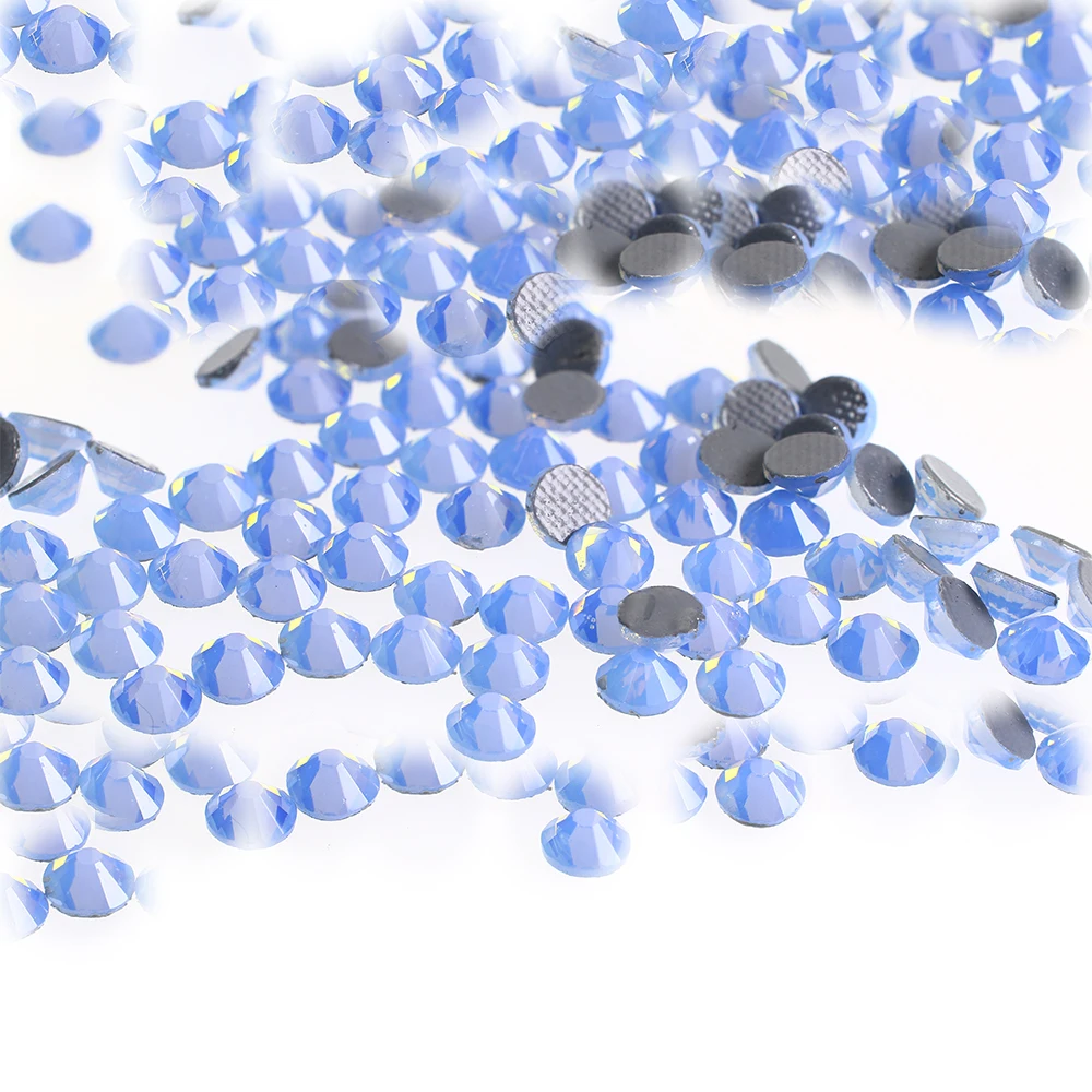 Синий опал Блестящий страз исправление хрусталя и искусственного алмаза камни