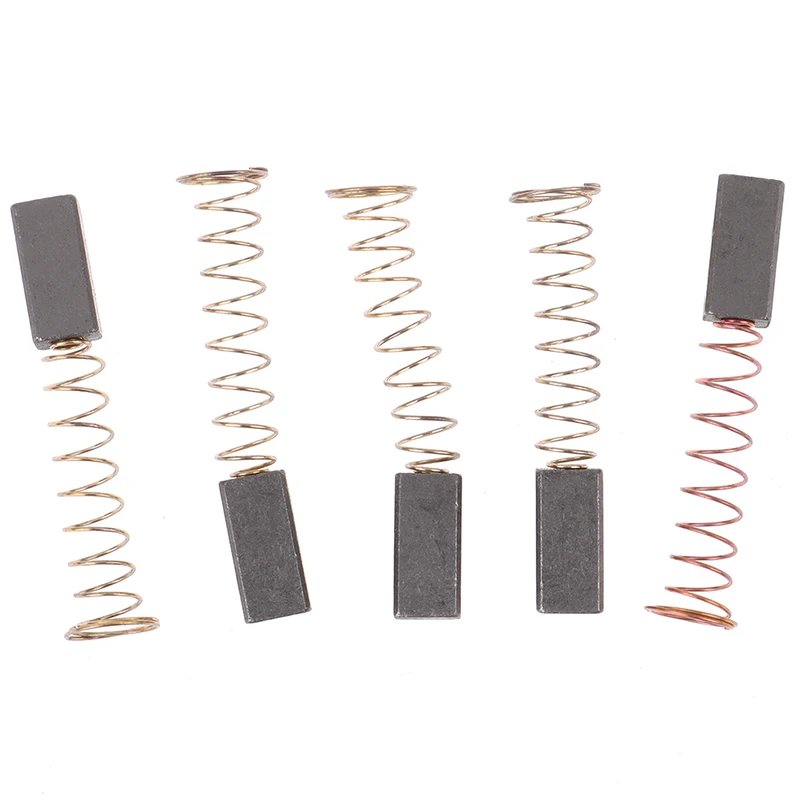 

5Pcs Carbon Brushes Wire Leads Generator Generic Electric Motor Brush Replacement 4.5 x 6.5 x 20mm
