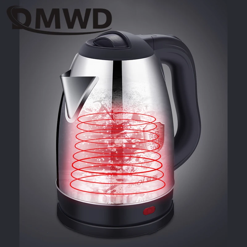 DMWD электрический чайник для горячей воды из нержавеющей стали нагреватель