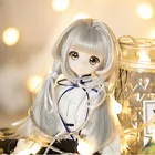 Парик для шарнирных кукол 13, 14, 16, парик для шарнирных кукол, высокая температура, серебристо-серая проволока, SD