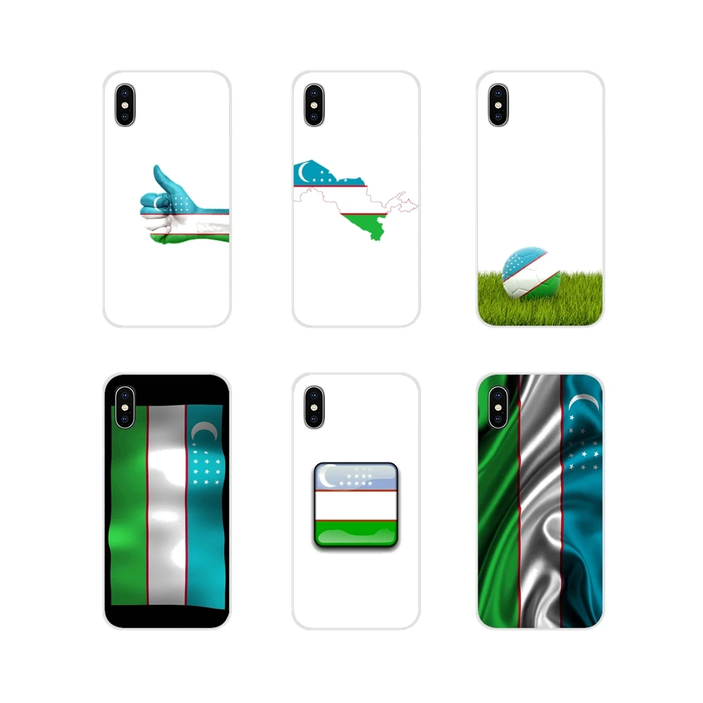 Узбекистан Флаг Национальный флаг силиконовые чехлы для samsung Galaxy S3 S4 S5 мини S6 S7