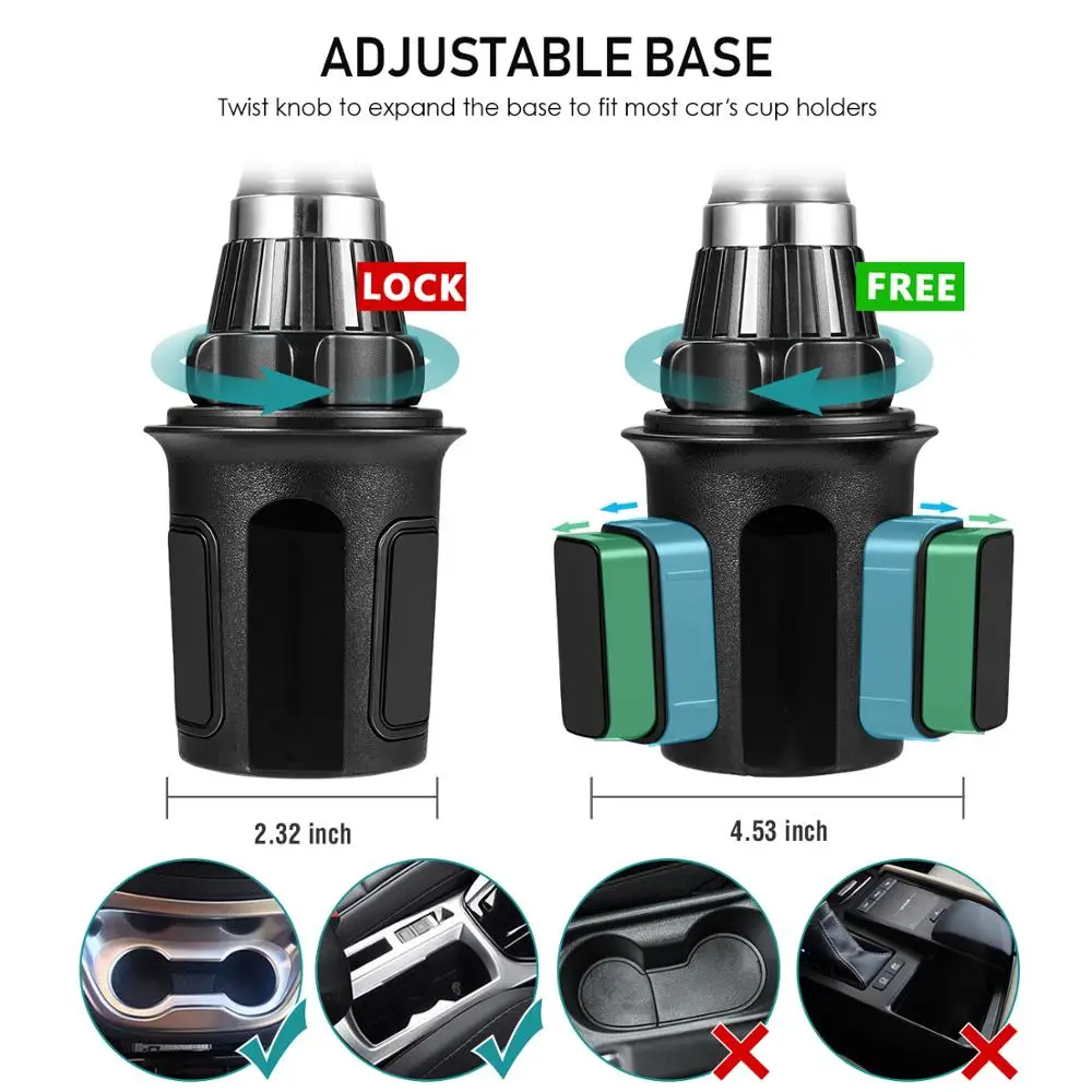 Classical Car Universal Adjustable Cup Holder Mount For Cell Phones phone iphone xr/xs/7/8 | Мобильные телефоны и