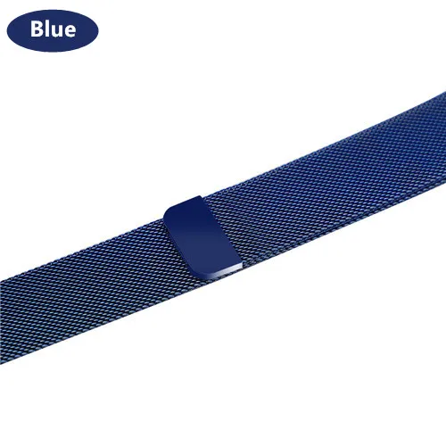 Official blue Ремешок для apple watch Миланская петля ремешок для apple watch 4 apple watch ремешок apple watch 3 ремешки для apple watch 4 3 iwatch band 42mm 38mm 44mm 40mm умный ремешок для часов accessories 42 mm 44 mm series 4 3 - Цвет ремешка: Official blue