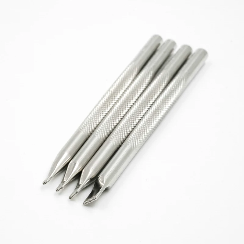 DIY Handmade Leather Vegetable Tanned Stainless Steel Cowhide Printed array bead tool leather Stamp Tool kit | Дом и сад