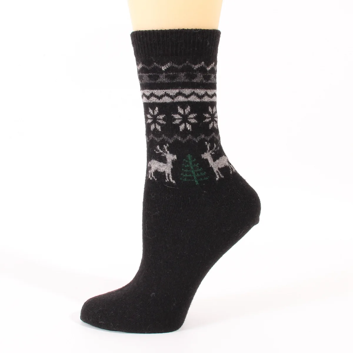 12 Pairs Winter Wool Socks for Women Warm Thick Hiking Boot Cozy Animal Elk Casual Work Soft Dress Socks for Cold Weather