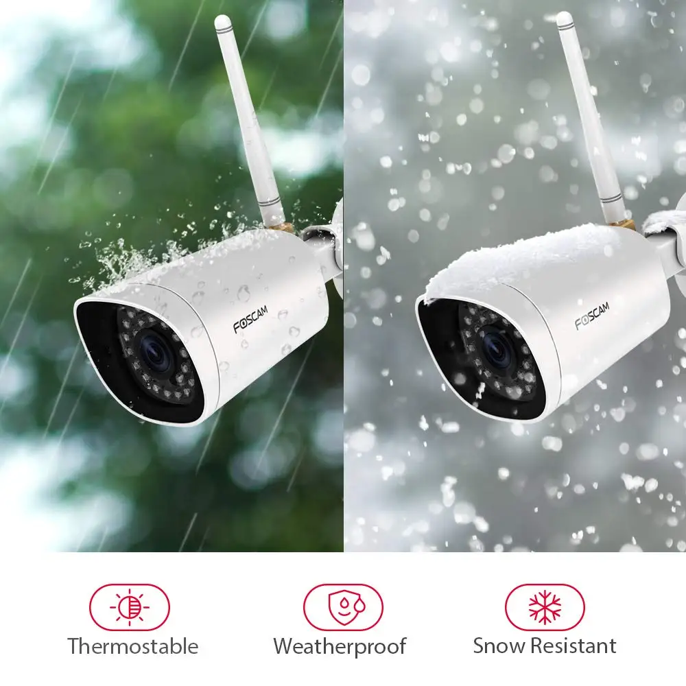 Foscam G2EP FHD 1080P 2MP Открытый PoE безопасности ip-камера-AI обнаружения человека IP66 водонепроницаемый