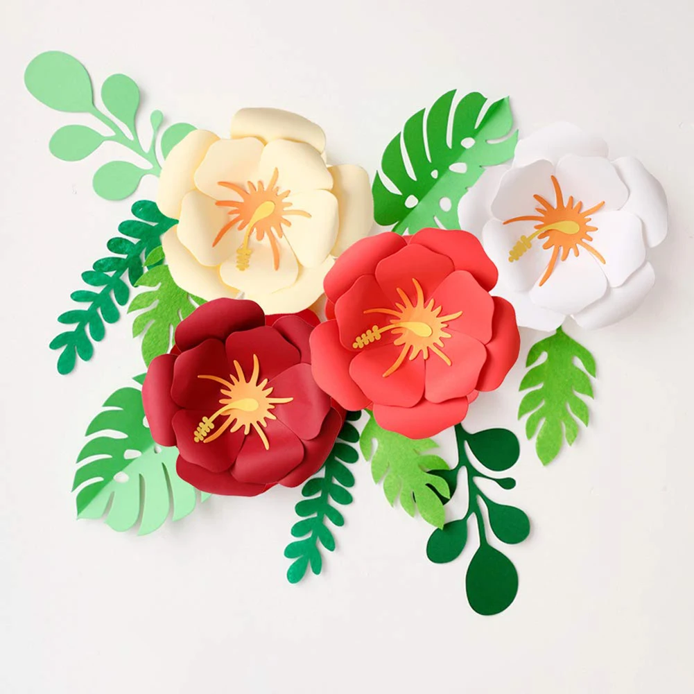 Двухэтажные декоративные бумажные цветы DIY для создания искусственных цветов