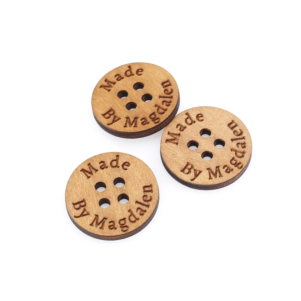 

Personalized Wooden Buttons for Knitted and Crocheted items, Buttons for Handmade items, Custom Wooden Buttons (MK1262)