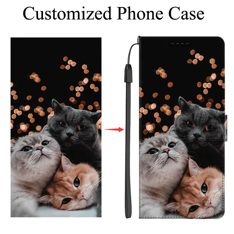 

Кожаный чехол «сделай сам» для Oneplus 9 Pro 5T 6T 7T 8T, чехол-бумажник с персонализированным фото, чехол для телефона Oneplus 8 7 Pro