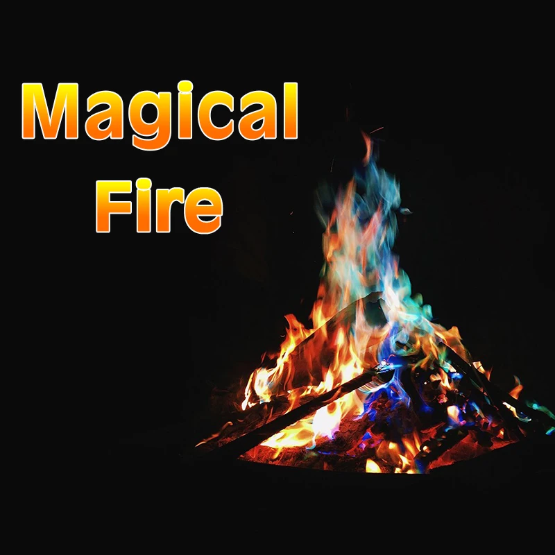 

600g Mystical Fire Coloured Magic Flame for Bonfire Campfire Party Fireplace Flames Powder Magic Trick Pyrotechnics Toy