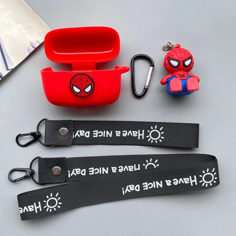 Защитный силиконовый чехол Marvel для беспроводных наушников JBL Live 300TWS мягкая