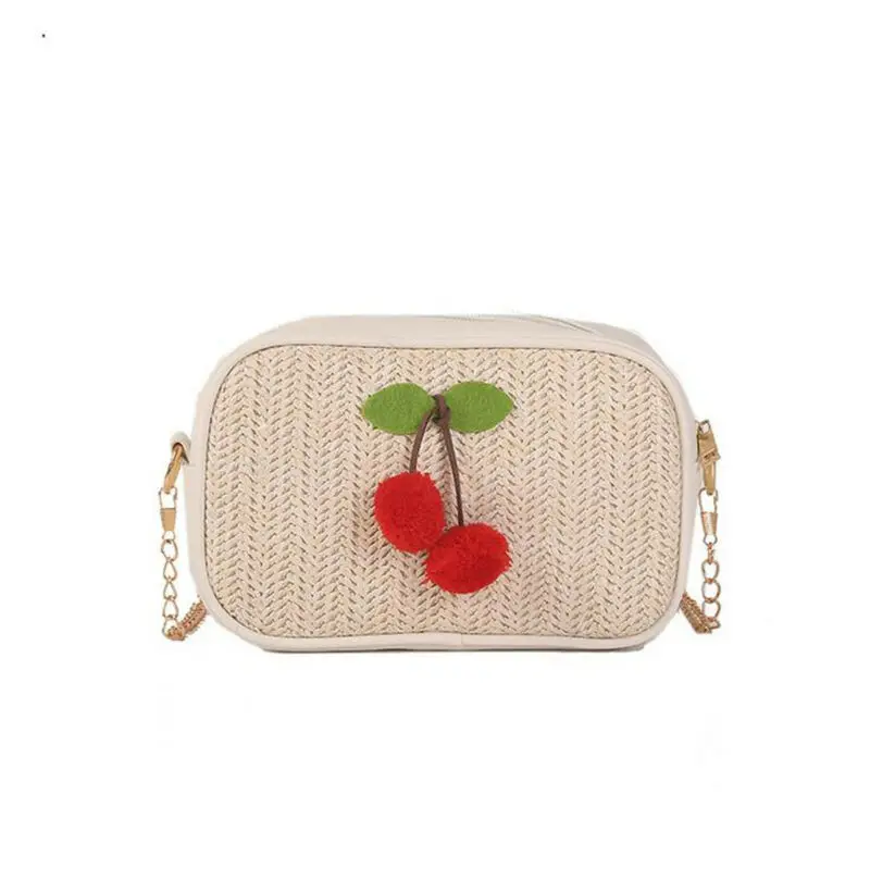 Лидер продаж женская Соломенная пляжная сумка через плечо круглая плетеная