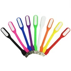 Складной синий супер яркий светодиодный USB светильник, 1 шт., Мини Портативный Гибкий книжный светильник, светильник для чтения для мобильного компьютера, ноутбука