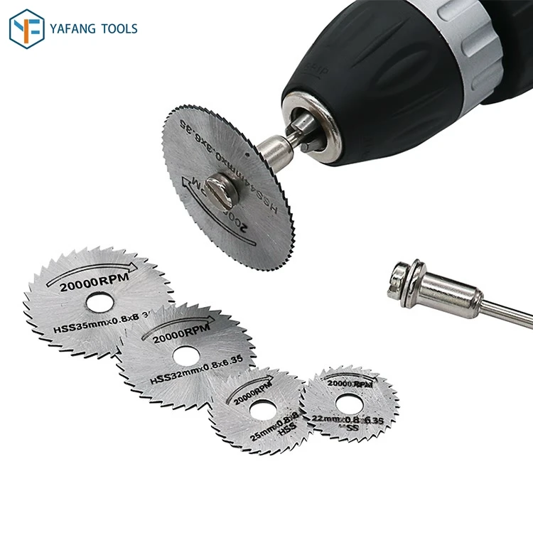 7pcs/set HSS Saw Blade Rotary Tool Cutting Disc for Dremel Drill Woodworking Metal Cutter Power Tools