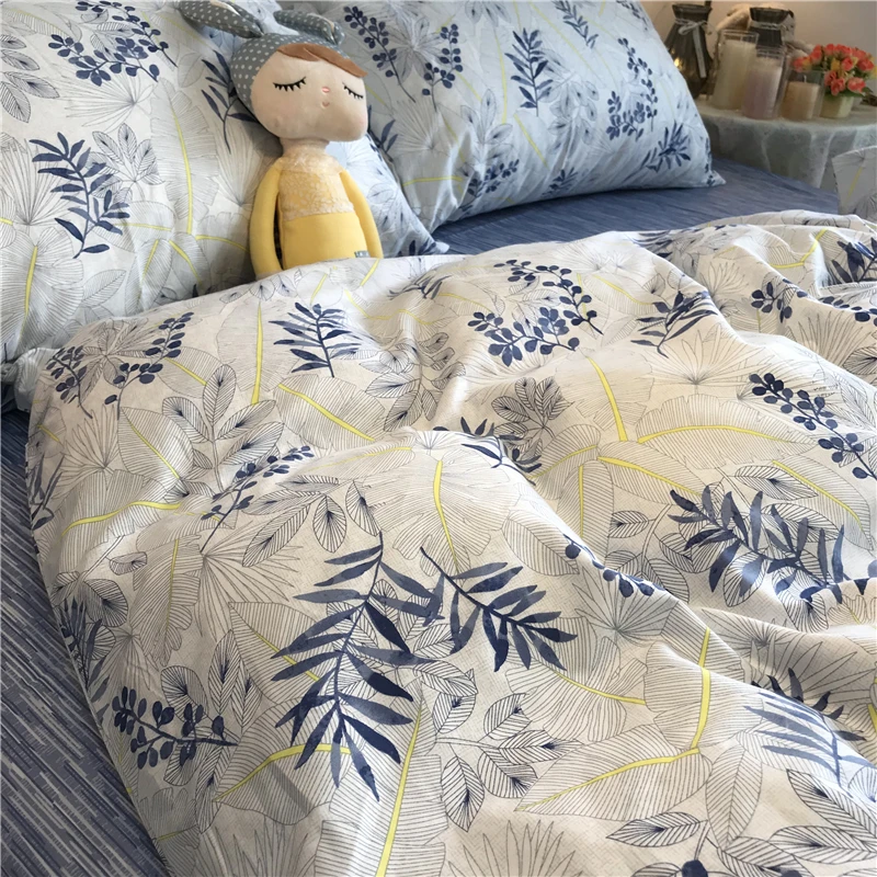 Постельный комплект роскошный литературный художественный хлопковый