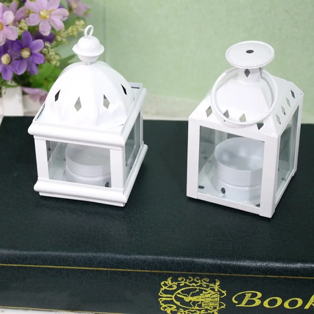 Хит продаж 2019 товары подвесной подсвечник из кованого железа Стеклянный