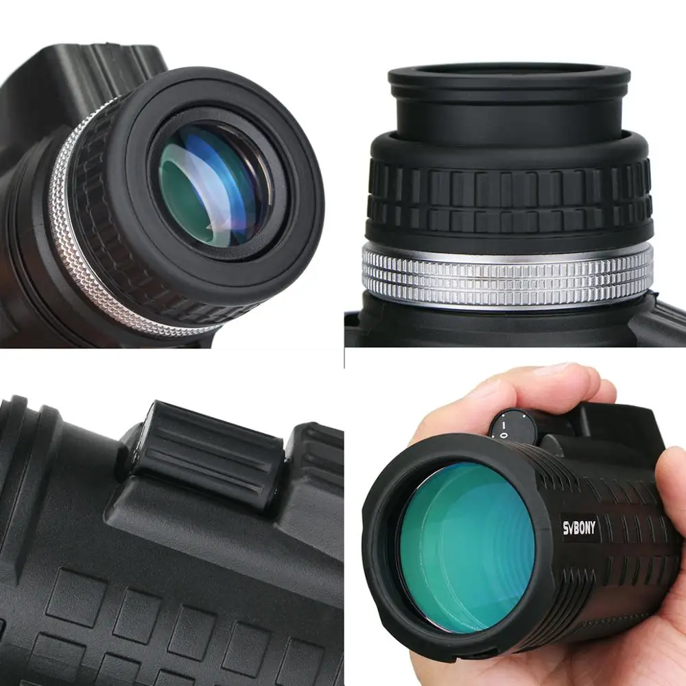 SVBONY 8x42 Monocular Telescope Built-in Compass Rangefinder Fully Multi-coating BAK4 Prism Waterproof Hunting New year present |