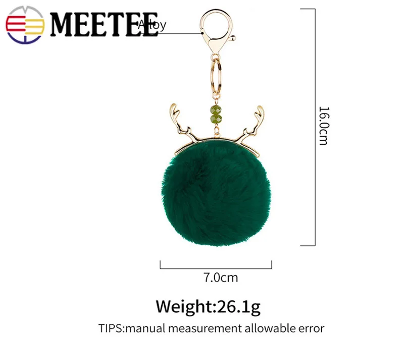 Meetee 2 шт. металлический крючок уплотнительное кольцо брелок пряжки Hairball