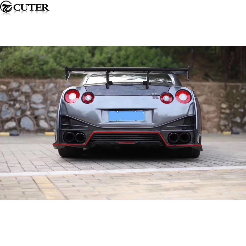 GTR GT R R35 комплект для кузова автомобиля задний бампер боковые юбки спойлер Nissan nismo
