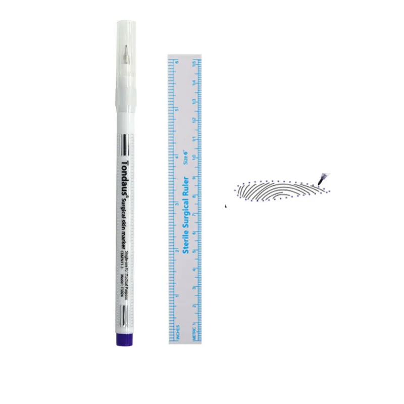 Хирургические сверхтонкие маркеры для наконечников трафарет кожи элементы Skribes