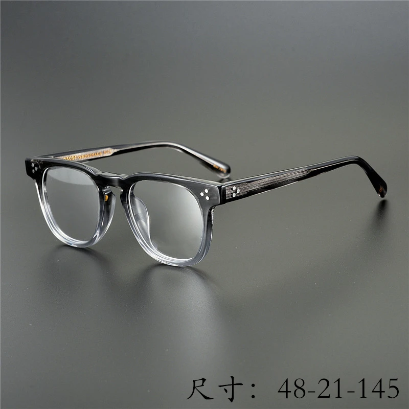 New Arrive Original Limited Edtion Vintage Acetate Eyeglass Frame Dudel Hand Made Women Men Retro Square Design Top-high Quality