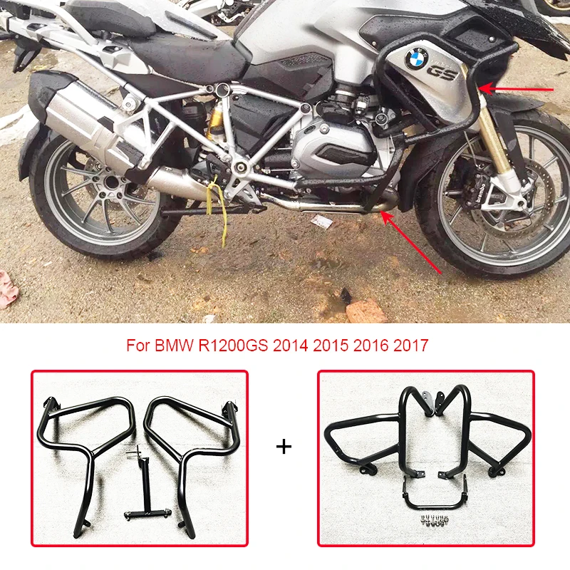 Для BMW R1200GS LC 2014 2017 бампер Краш бар Защита двигателя полный комплект Верхняя и