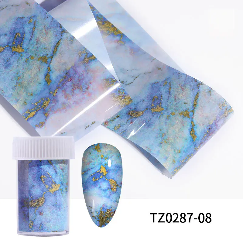 

Nail Foils Marble Series Nail Art Transfer Sticker Paper Pink Blue Foils Bright Marble DIY Nails Accessories