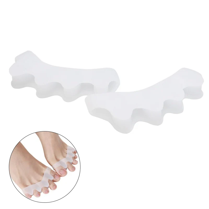 

2 шт., силиконовые разделители для пальцев ног