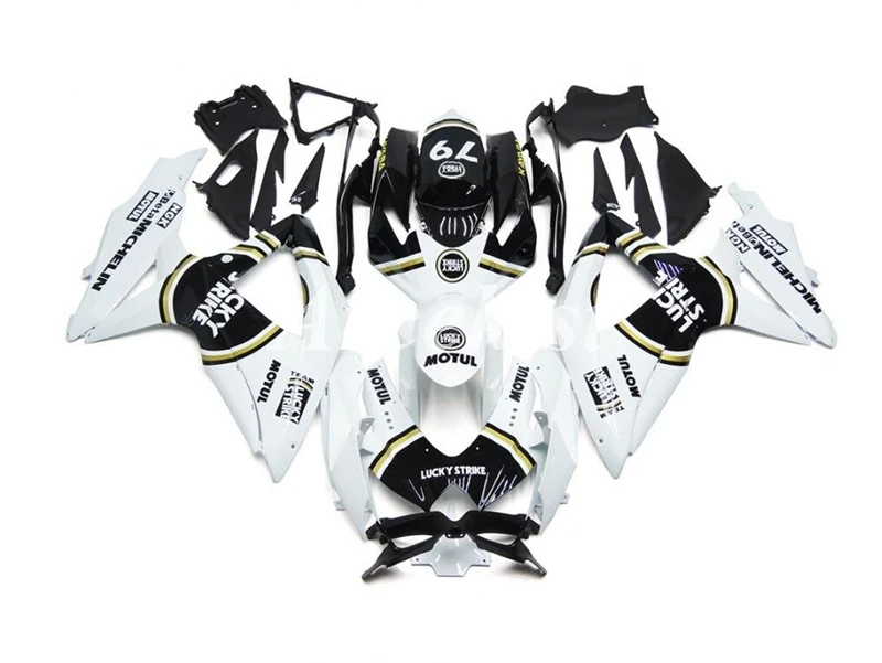 

Injection mold New ABS Whole Fairings Kit Fit for suzuki GSX-R600 R750 600 750 K8 2008 2009 2010 08 09 10 black lucky