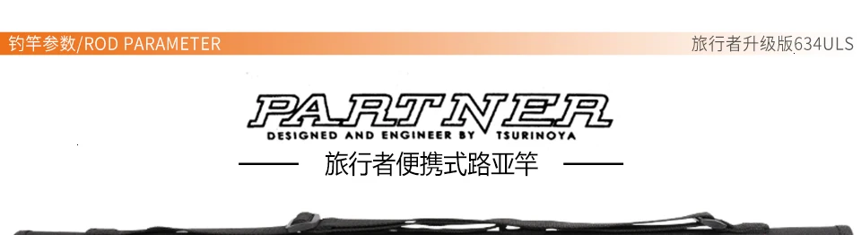 TSURINOYA PARTNER углеродная Удочка 1,89 м 2 UL Tips FUJI Ring Lure вес 2-7 г портативная спиннинговая удочка для морской рыбалки