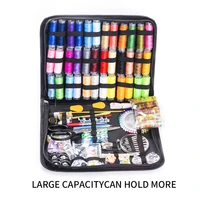 58pcs 228pcsset travel sewing box kit sewing thread stitches knitting needles tools cloth buttons craft scissor home organizer
