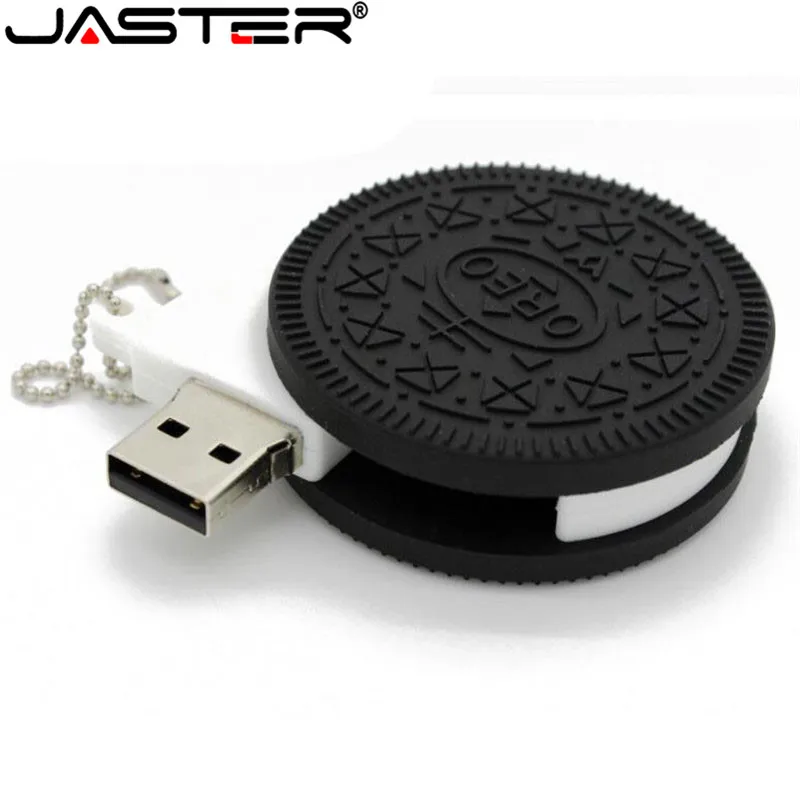 JASTER 2020 Hot fashion Cartoon Oreo Rotating Cookies USB Flash Drives 2.0 4GB 8GB 16GB 32GB 64GB gift Memory Stick | Компьютеры и