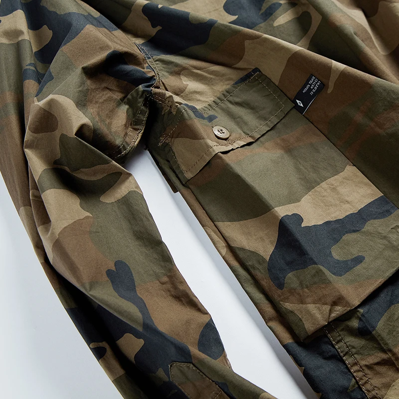 Тонкое модное Брендовое хлопковое пальто для инструментов уличная Тактическая