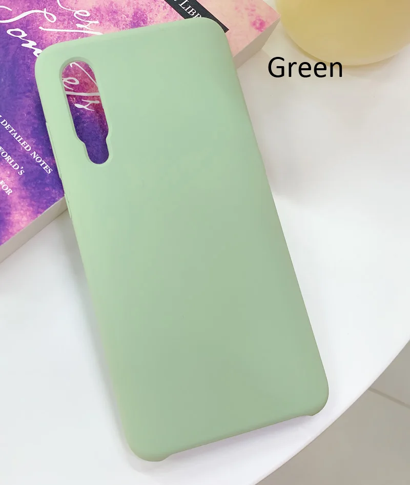 Green Жидкий силиконовый чехол для Xiao mi 9 mi 9 SE Pro мягкий гелевый резиновый чехол высокого качества - Цвет: Green