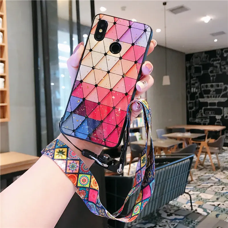 Разноцветный чехол из золотой фольги для телефона XiaoMi 8 Explorer 9 SE 8Lite Mi6 Mi Play A1 A2 A3Lite