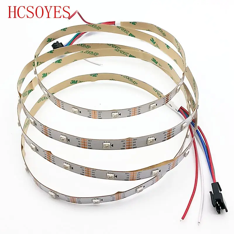 Светодиодная лента WS2813 1/5 м RGB полноцветная для пробежки обновленная версия точки