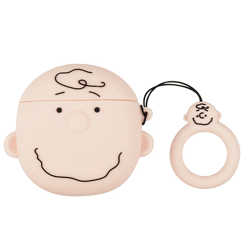 03 Для Apple Air Pods 1 TWS Bluetooth защитный чехол для наушников милый мультфильм Снупи крышка с изображением Тоторо для AirPods 2 i12 чехол кольцо на палец - Цвет: 03