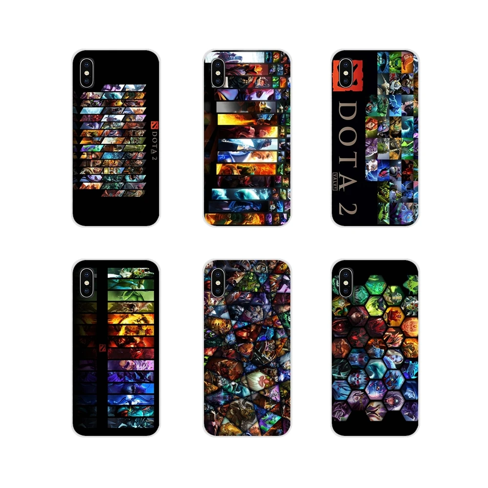 Аксессуары чехол для телефона Чехлы игр Dota 2 Коллаж Apple iPhone X XR XS 11Pro MAX 4S 5C SE 6S 7 8 Plus