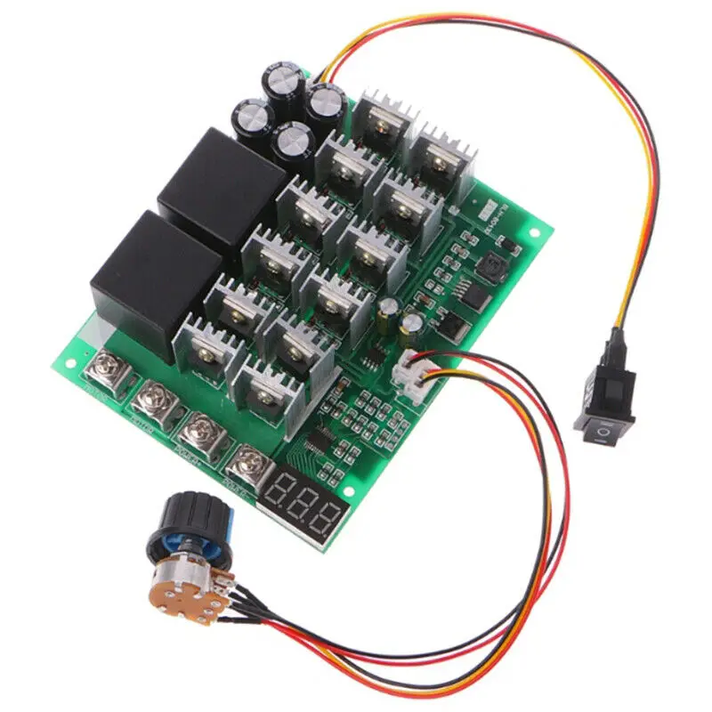 DC10V-55V 12 В 24 в 36 48 55 100A светодиодный дисплей регулируемый ток управление скоростью
