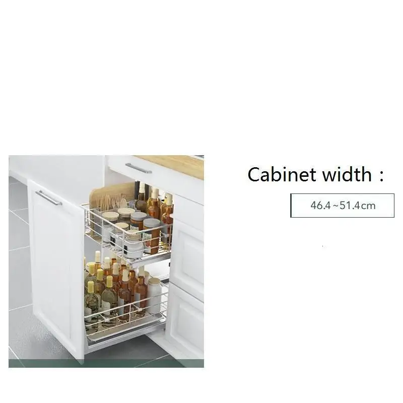 Cosina Armario De Cocina Despensa Mutfak Kuchnia органайзер для кладовки из нержавеющей стали кухонная стойка Cozinha кухонный шкаф корзина - Цвет: Number  4