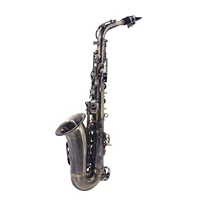 eb alto saxophone sax vintage 802 key type woodwind instrument with carrying case reed cleaning brush cloth gloves straps